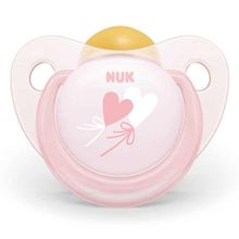 Nuk 6-18 Ay Baby Rose Silikon Damaklı Emzik Pembe