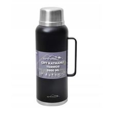 Nurgaz Campout Çift Katmanlı Siyah 2600 ML Termos