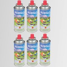 Nurgaz NG207 6x220 g Kamp Ocak Gaz Kartuş