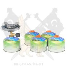 Nurgaz Troya NG075 Mikro Ocak + 4x230 g Kartuş