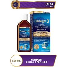 Nutraxin For Kids Omega-3 Tutti Frutti Aromalı 2x150 ml Balık Yağı