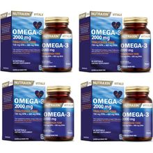 Nutraxin Omega 3 2000 mg 4x60 Kapsül Balık Yağı