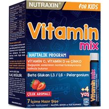 Nutraxin Vitamin Mix Vitamin C For Kids Çilek Aromalı 25 ml 7 Saşe