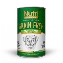 Nutri Canin % 92 Kuzu Etli Tahılsız 400 gr Köpek Konserve