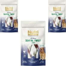 Nutri Canin Dental Twist Kuzu Etli Diş Sağlığı 3x120 gr Köpek Ödülü