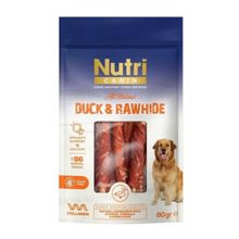 Nutri Canin Rawhide Ördek Eti 80 gr Sargılı Burgu Kemik Köpek Ödülü