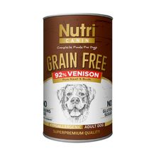Nutri Canin Tahılsız Geyik Etli 12x400 gr Yetişkin Köpek Konserve Maması