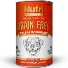 Nutri Canin Tahılsız Somonlu ve Ördek Etli 400 gr Konserve Köpek Maması