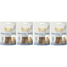 Nutri Feline 4 Adet %95 Tavuk ve Balık Etli Snack 50 gr Kedi Ödül Maması