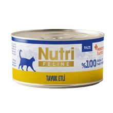 Nutri Feline Pate Tavuk Etli Tahılsız 70 gr Kedi Konservesi