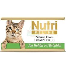Nutri Feline Ton ve Alabalıklı Tahılsız 85 gr Yetişkin Kedi Konservesi
