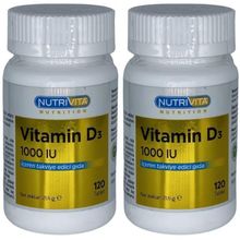 Nutrivita Vitamin D3 1000 IU 2x120 Tablet