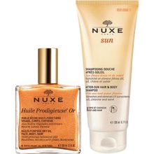 Nuxe 100 ml Huile Prodigieuse + Nuxe 200 ml Sun Güneş Sonrası Şampuan