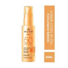 Nuxe Sun Delicious SPF50 50 ml Güneş Koruyucu Yüz ve Vücut Spreyi