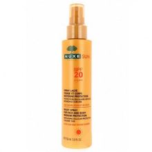 Nuxe Sun Milk Spray Lacte 150 ml Spf20+ Güneş Koruyucu Yüz ve Vücut Sütü