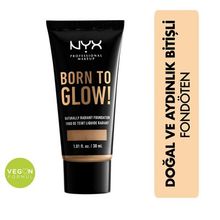 Nyx Professional Makeup Caramel Born To Glow Naturally Radiant Fondöten