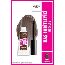 Nyx Professional Makeup The Brow Glue Instant Brow Styler Dark Brown Kaş Sabitleyici Maskara