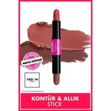 Nyx Professional Makeup Wonder Stick Çift Taraflı Stick Coral and Deep Peach Krem Allık