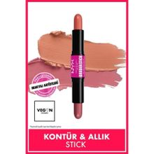 Nyx Professional Makeup Wonder Stick Çift Taraflı Stick Honey Orange and Rose Krem Allık