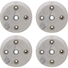 Nzb Mobilya Düz Sehpa Ayağı 4 Adet Beyaz Bağlantı Aparatı