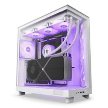 NZXT H6 Flow CC-H61FW-R1 RGB Fanlı Beyaz ATX Gaming Bilgisayar Kasası