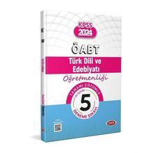 ÖABT Türk Dili ve Edebiyatı Öğretmenliği Tamamı Çözümlü 5 Deneme Sınavı - Data Yayınları