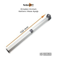 Obus Karavan Masa Ayağı Ortadan Kırmalı Katlanır Masa Ayağı 722MM Babarvy
