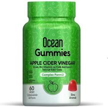 Ocean Gummies Apple Cider Vinegar Elma Aromalı 60 Çiğnenebilir Jel Form