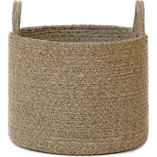 Ocean Home Textile 35x27 cm Siyah Kırçıllı Jüt Halat Sepet