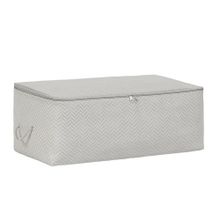 Ocean Home Textile 52x28x21 cm Orta Boy Gri Balıksırtı Hurç