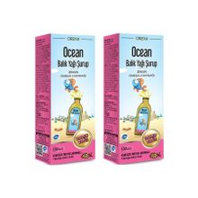 Ocean Omega 3 Karışık Meyve Aromalı 2x150 ml Şurup Balık Yağı