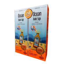 Ocean Omega-3 Portakal Aromalı 2x150 ml Şurup Balık Yağı
