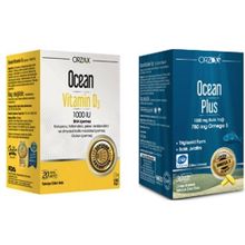 Ocean Plus Omega 3 30 Kapsül Balık Yağı + Vitamin D3 1000 IU 20 ml Sprey