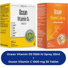 Ocean Vitamin C 1000 mg 30 Tablet + Vitamin D3 1000 IU 20 ml Sprey
