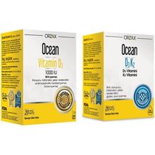 Ocean Vitamin D3 1000 IU 20 ml Sprey + Ocean Vitamin D3K2 20 ml Damla