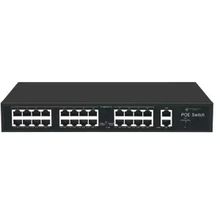 ODS 08ODS-24P2U-300 24 Port 300 W Full PoE 10-100 2X Uplink Yönetilemez Switch