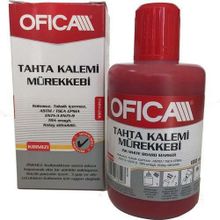 Ofica FMM-06K Kırmızı 100ml Tahta Kalem Mürekkebi