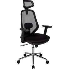 Ofisbazaar Dali Ergonomik Başlıklı Fileli Siyah Çalışma Koltuğu