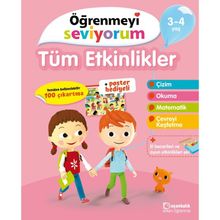 Öğrenmeyi Seviyorum Tüm Etkinlikler 3-4 Yaş - Tudem Yayıncılık