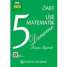 Öğreti Akademi 2023 KPSS ÖABT Lise Matematik 5 Deneme