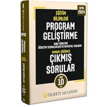 Öğreti Akademi 2024 KPSS Eğitim Bilimleri Program Geliştirme Tamamı Çözümlü Çıkmış Sorular Roman Boy