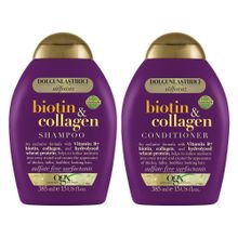 OGX Biotin & Kolajen Sülfatsız 385 ml Şampuan + 385 ml Saç Bakım Kremi