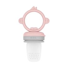 Oioi 6+ Ay Pembe Gri Silikon Püre Meyve ve Sebze Emziği