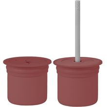 Oioi Ham Hüp Silikon Velvet Rose - Powder Grey Pipetli Bardak
