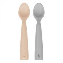 Oioi Nam Nam 2'li Bubble Beige Powder Grey Silikon Kaşık