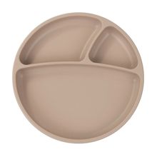 Oioi Porsiyon 6+ Ay Bubble Beige Vakum Tabanlı Silikon Tabak
