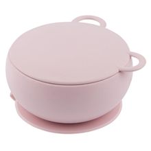 Oioi Vakum Tabanlı Pinky Pink Silikon Kapaklı Kase