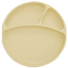 OiOi Vakum Tabanlı Porsiyon Mellow Yellow Silikon Tabak