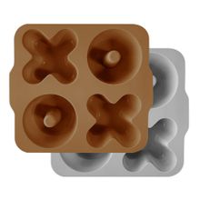 Oioi Woody Brown/Powder Grey Xoxo 2'li Muffin Kalıp