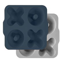 Oioi XOXO Deep Blue Powder Grey Muffin Kalıbı